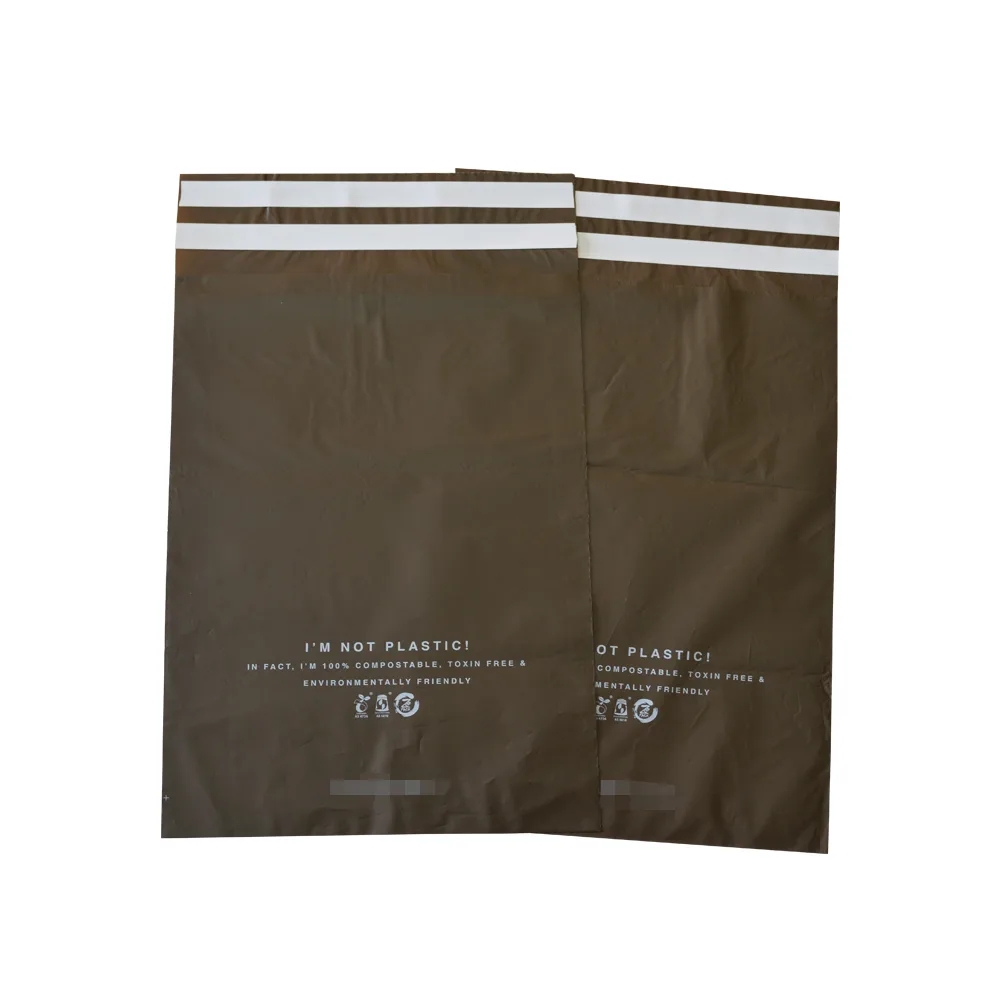 Light Brown Biodegradable Courier Bags Supplier - OZ Bio Pack 8
